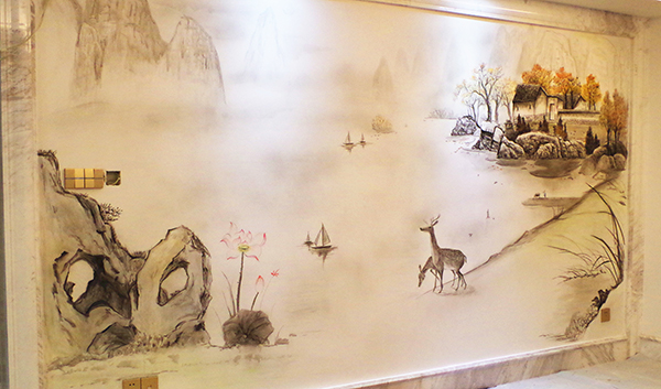 室内墙面彩绘展示
