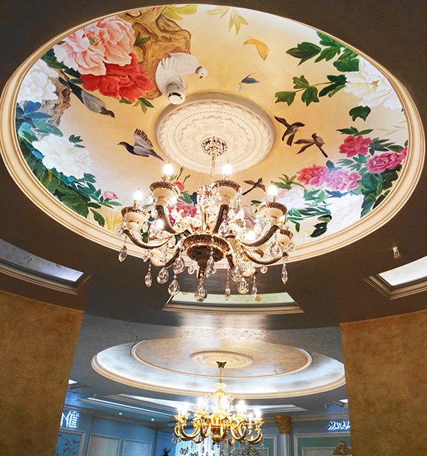 张家港红星美凯龙展厅顶面彩绘2