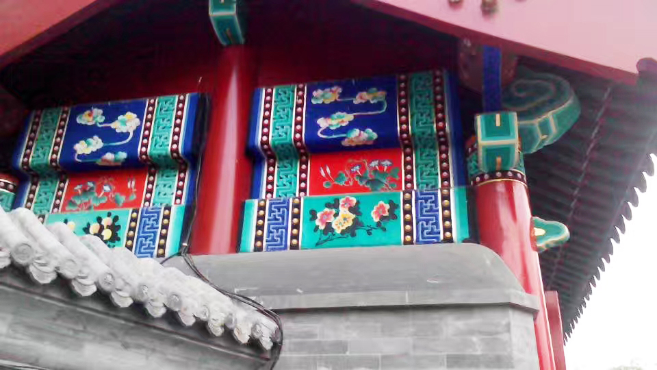 古建筑墙体彩绘