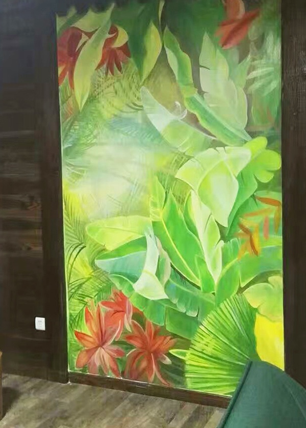 432轰趴馆墙面彩绘