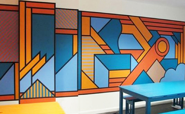 万达广场墙体彩绘